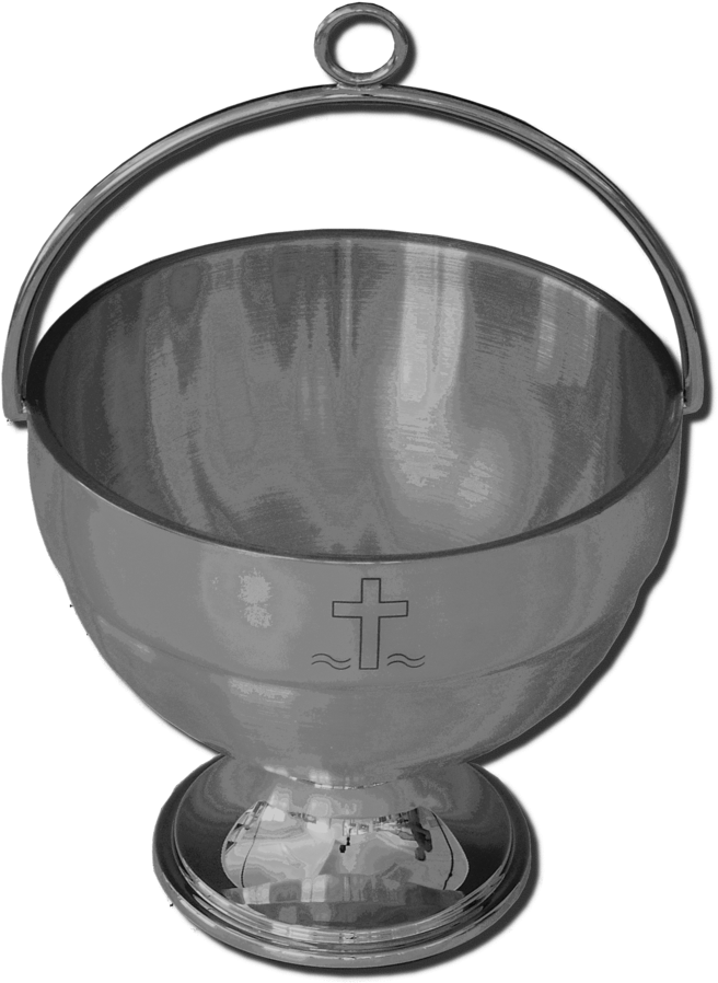 Holy Water Bucket Of Stainless Steel - Lid (756x1000), Png Download