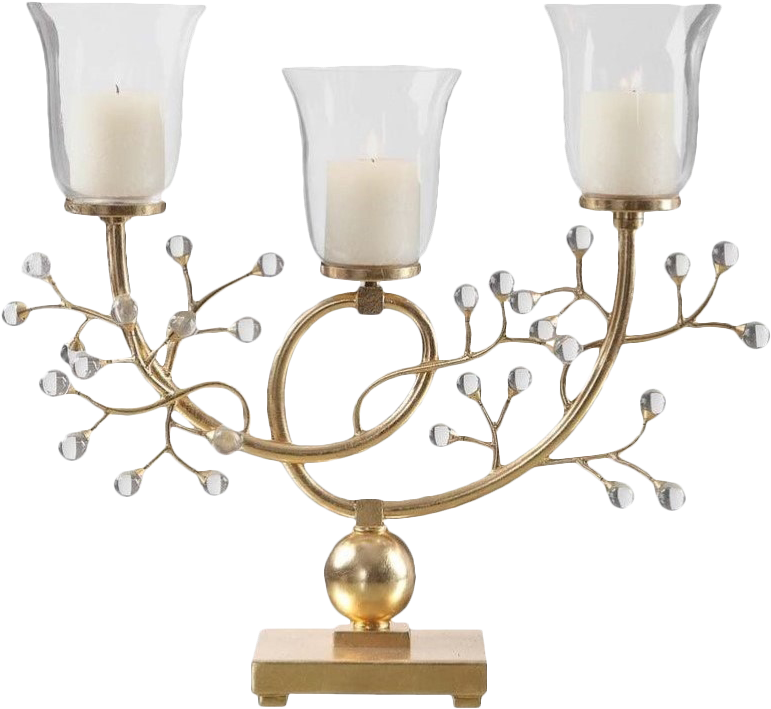 Prev - Diva At Home 24" Bede Metallic Gold Branched Base Candelabra (798x798), Png Download
