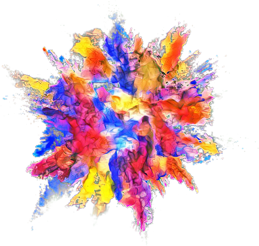 Explosion Color Powder Dust - Color Powder Explosion Png (1024x1024), Png Download
