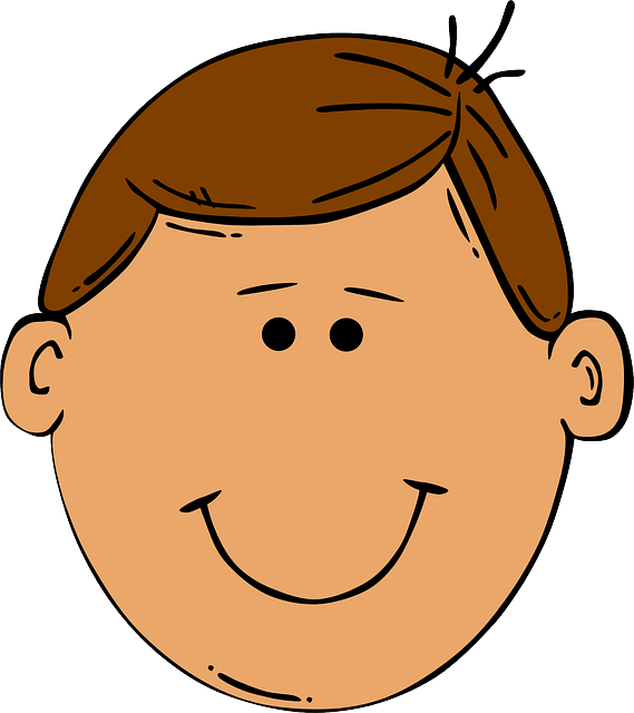 Boy Face Clipart Png (569x640), Png Download