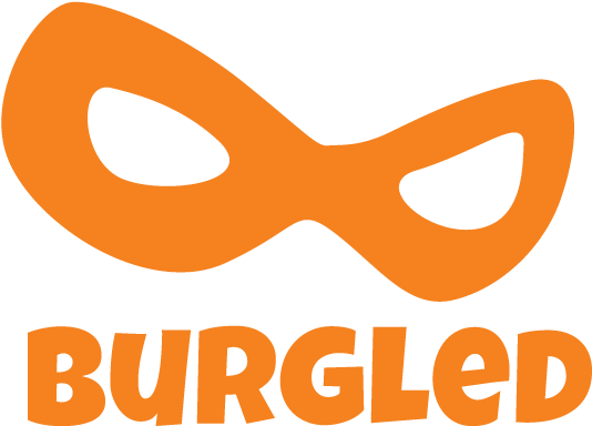 Burgled Logo Orange - Burgled Burgers Logo (600x400), Png Download