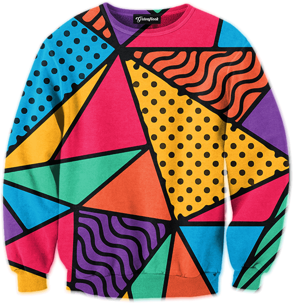 Getonfleek™ Presents The 90s Feel Crewneck, A Shout-out - 90s Print (600x600), Png Download