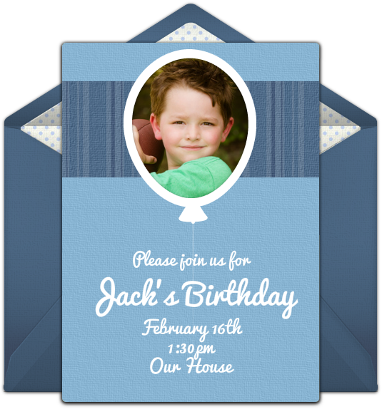 Birthday Balloon Frame Online Invitation - Sticky Jam Postkarte - Happy Birthday (650x650), Png Download