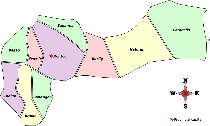 Mountain Province Labelled Map - Map Of Mountain Province (825x494), Png Download