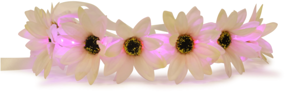 Light Up Flower Crown-littlelightlab - Flower Head Band Png (600x400), Png Download