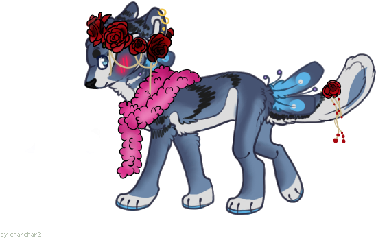 Feather {rainbow Rose} ➹➹ Chibi Head Shot {rainbow - Cartoon (600x400), Png Download
