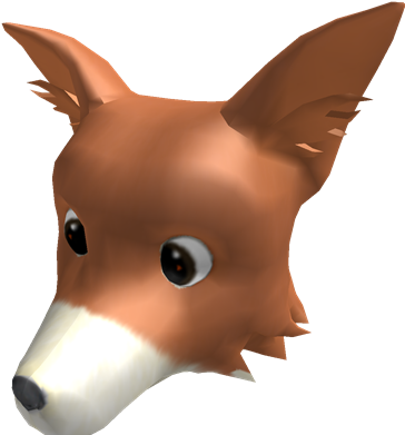 Polar Fox Clipart Fox Head - Roblox Arctic Fox Head (420x420), Png Download