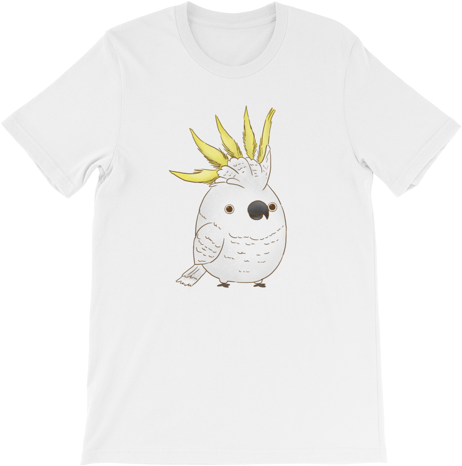Yellow Crested Cockatoo T-shirt - Cockatoo T-shirt (1000x1000), Png Download