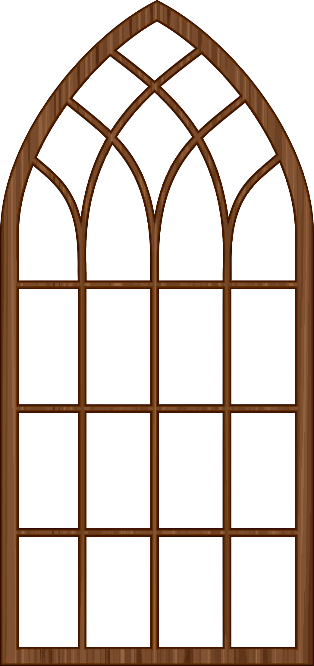 This Free Icons Png Design Of Wooden Window Frame 2 (1042x2210), Png Download