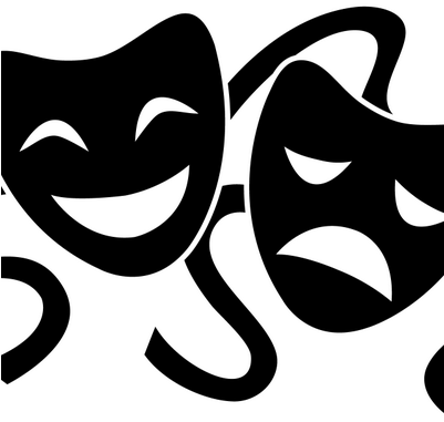 Picture Royalty Free Download Mhs Drama Milford Twitter - Clipart Black And White Theatre (400x400), Png Download