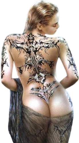 Tubes Femmes - Luis Royo Poster, La Flor Del Dolor (500x500), Png Download