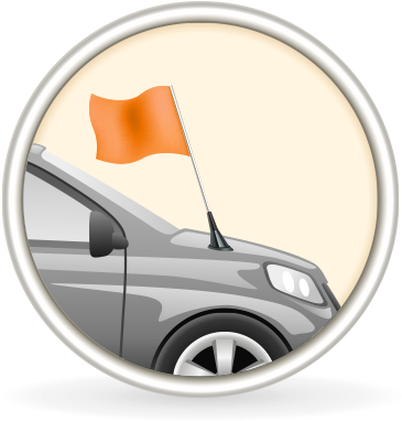 Car Antenna Icon - Car (401x400), Png Download