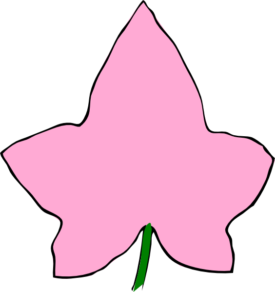 Aka Ivy Leaf Clip Art (564x598), Png Download
