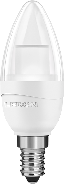 Led Candle B35/c 5w E14 Candlelight - E14 5 W 927 Led Candle Bulb Clear, Not Dimmable (500x800), Png Download