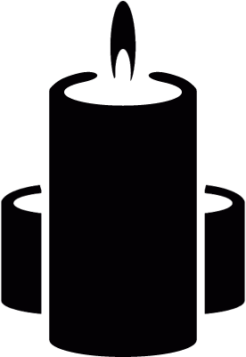 Candles Light Vector - Свеча Иконка (400x400), Png Download