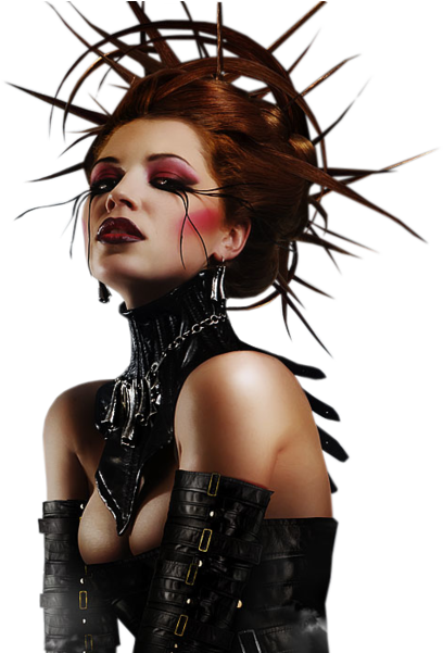 Tubes Femmes Gothique - Sexy Gothic Women Art (600x600), Png Download