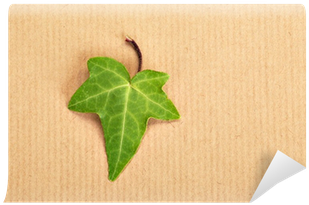 Decorative Ivy Leaf On A Background Of A Wrapping Paper - Paper (400x400), Png Download