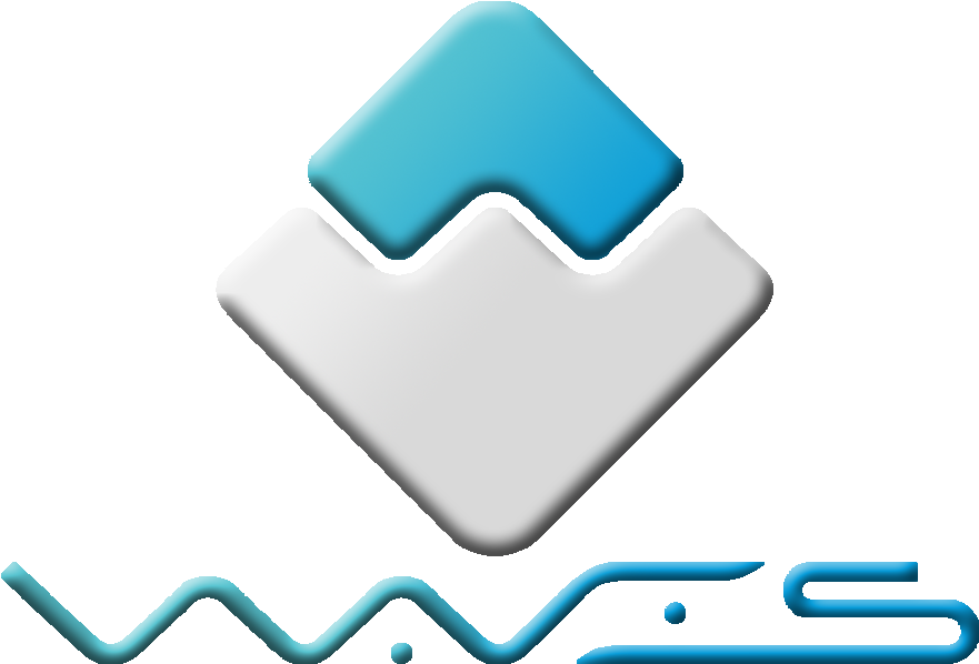 It Is Hardly To Get Nice Waves Logo In Png - Waves Coin Logo Png (1280x720), Png Download