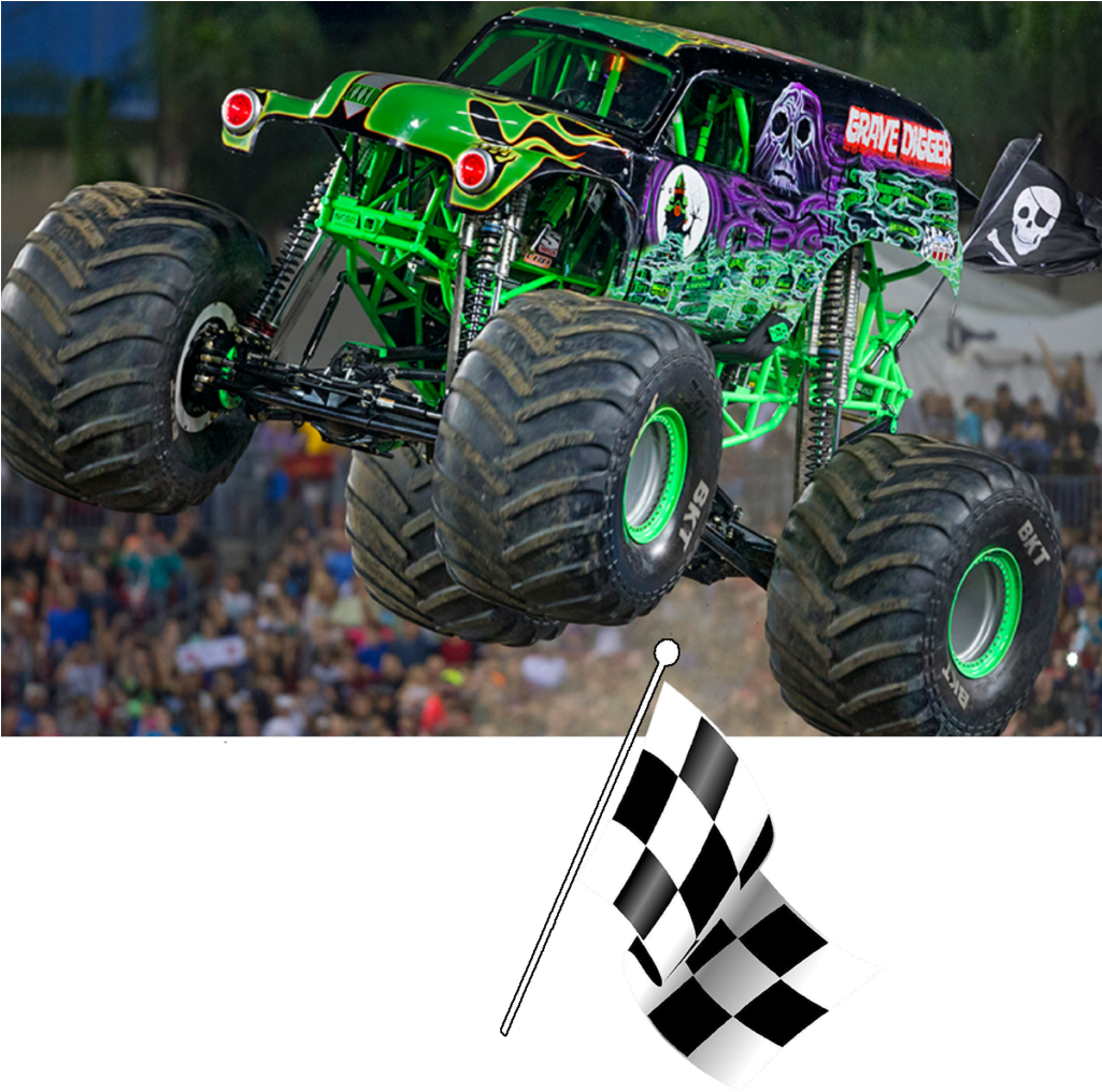 Hear Dennis Anderson Talk About His Newest Shop - Monster Jam Official Guidebook [book] (1024x1024), Png Download