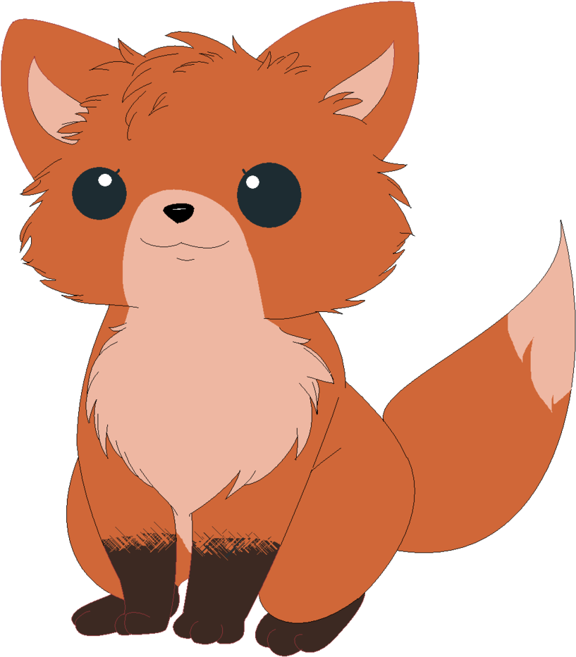 Baby Fox Png Photo - Baby Fox Png (849x942), Png Download
