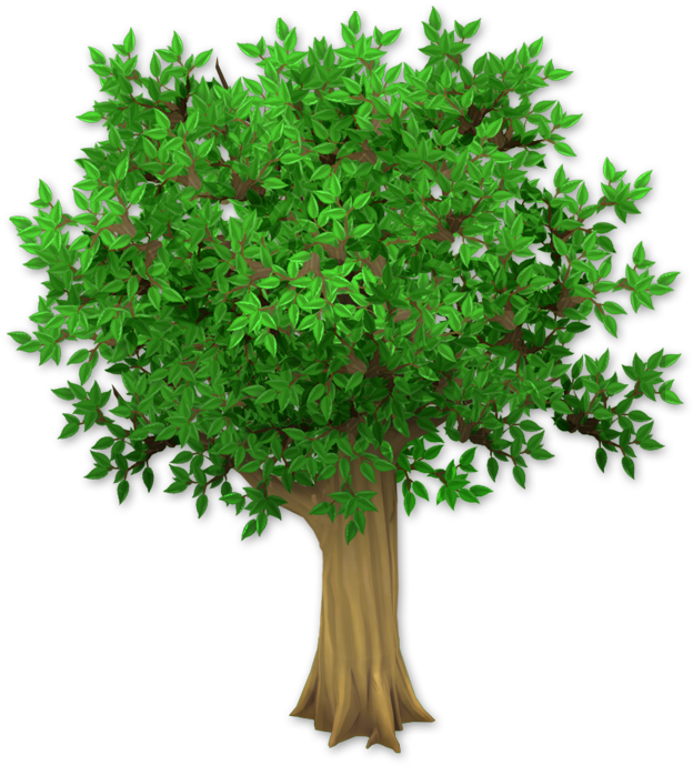Dark Leafy Tree - Tree Png (729x729), Png Download