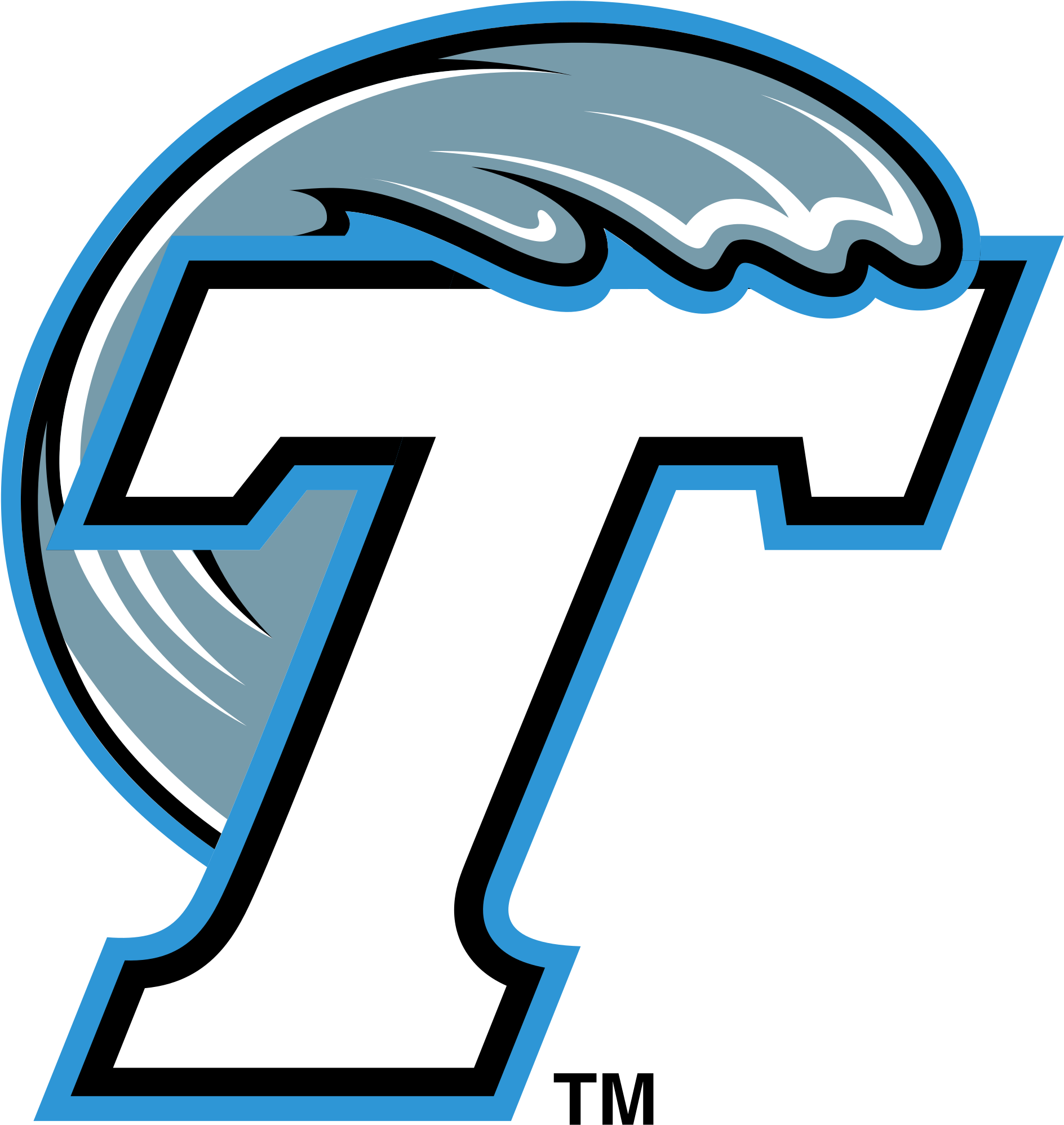 Tulane Green Wave Logo Png Transparent - Tulane University Football Logo (2400x2400), Png Download