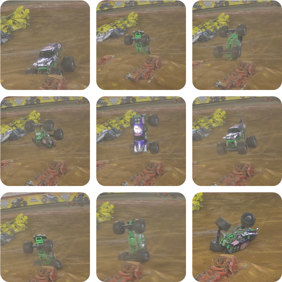 Monster Truck Grave Digger Doing A Back Flip In The - Monster Jam Of Grave Digger Doing A Back Flip (1024x1024), Png Download