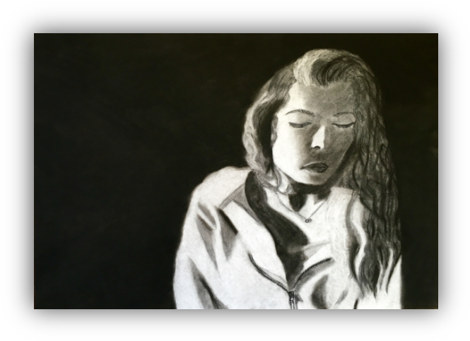 Original Artwork By Santina Vanasse '17 - Visual Arts (674x493), Png Download