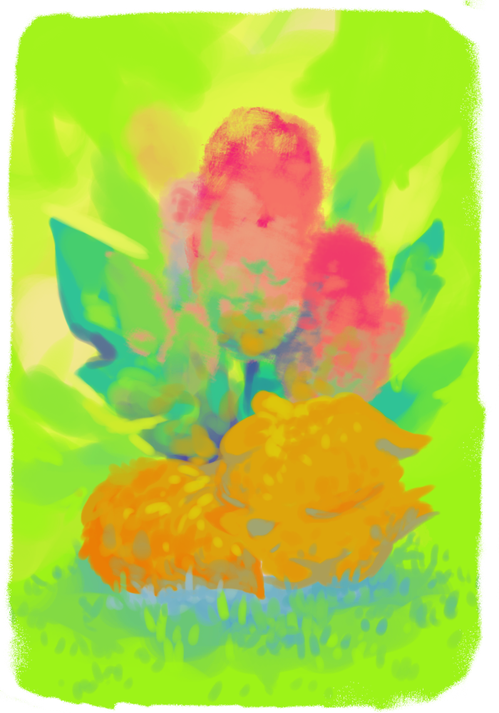 Baby Fox - Floral Design (600x857), Png Download