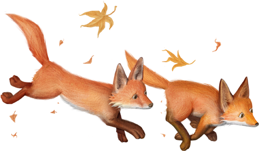 "spry Fox" Is A Children Book About Little Curious - Drawing Baby Foxes Playing (600x348), Png Download