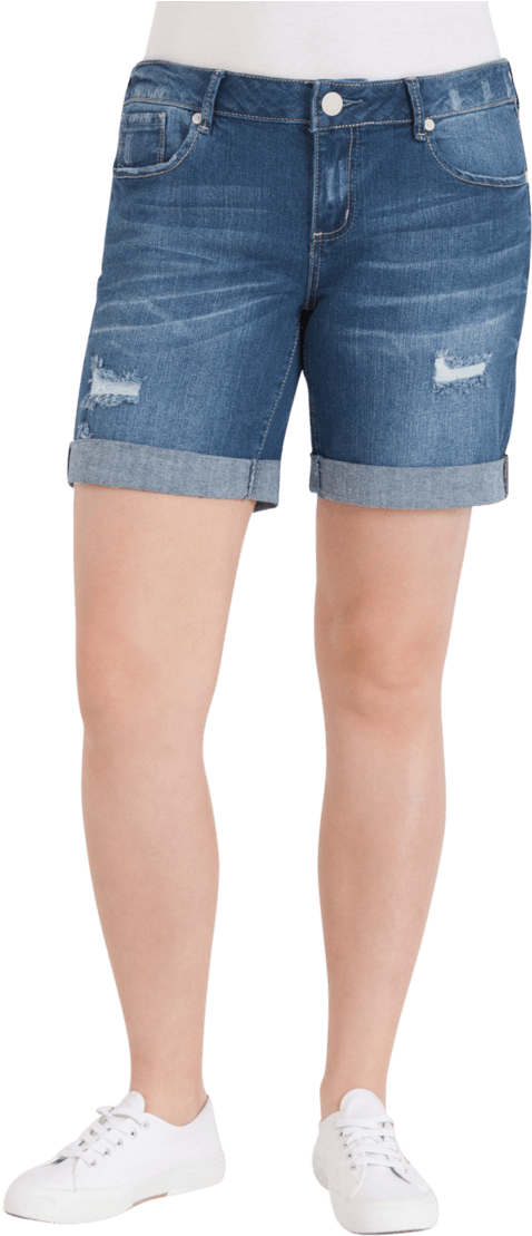 Basic Bermuda Short - Jeans (800x1200), Png Download