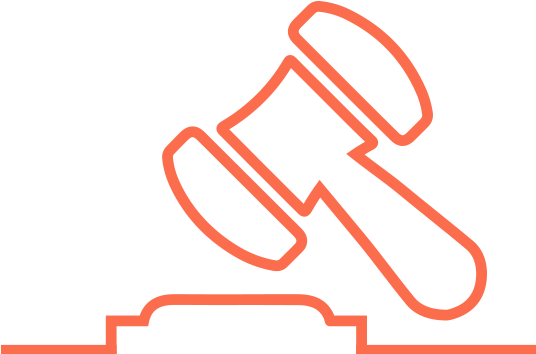 Legal Hammer Icon - Stepes (554x372), Png Download