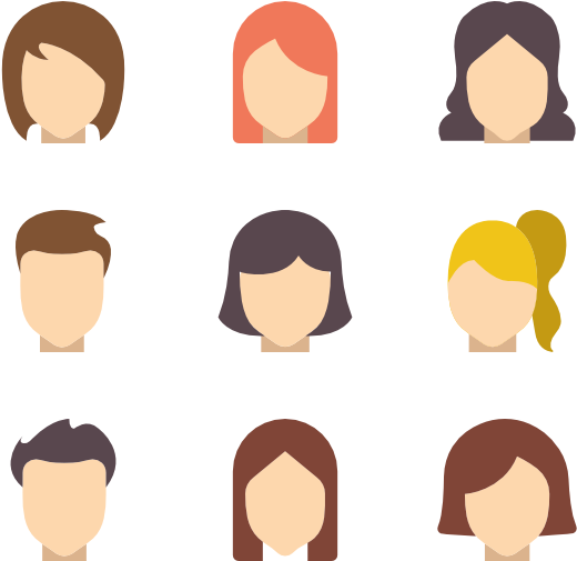 Hairstyles - Icon (600x564), Png Download