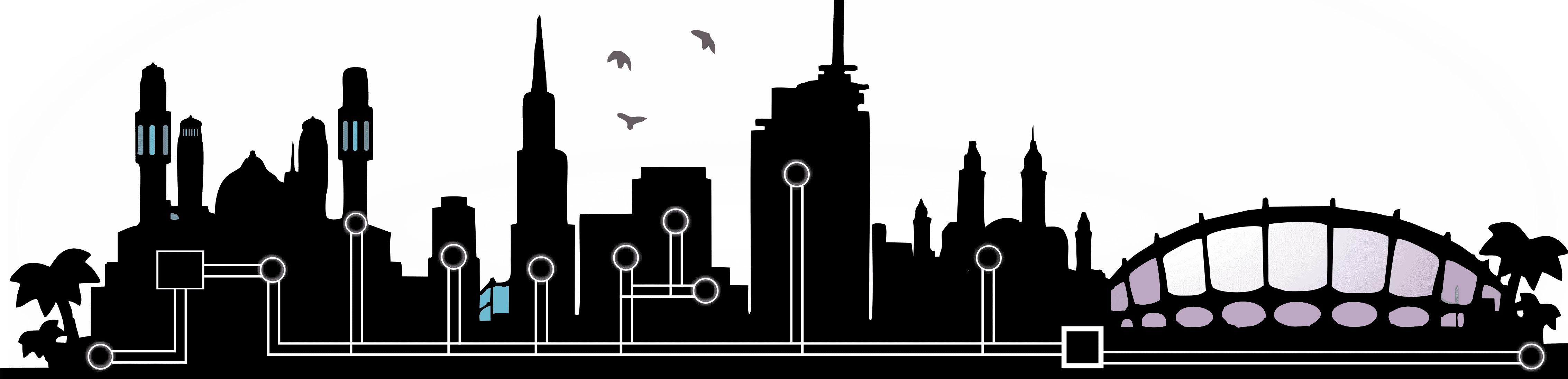 16 Nov Why Led Light Bulbs Is Now A Thing In Africa - Lagos Skyline Silhouette (4533x1096), Png Download