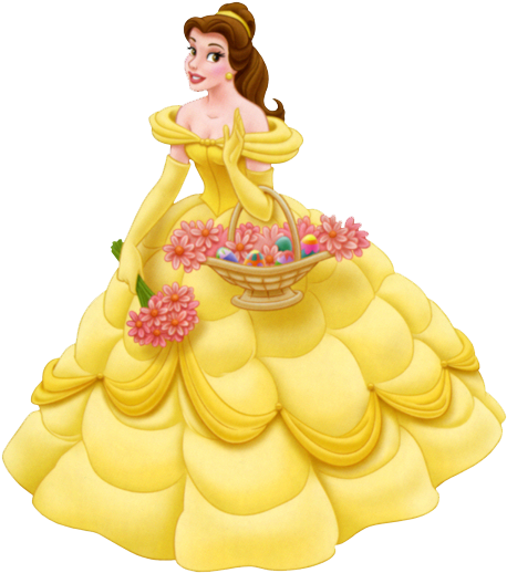 Disneyprincess5 - Disney Princess Belle (472x530), Png Download