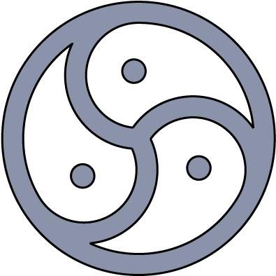 Triskelion Points White Outer-square - Black Onyx Bead Tassle Drop Earrings (531x531), Png Download