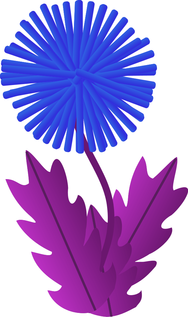 Vector Clip Art - Dandelion Clip Art (600x1014), Png Download