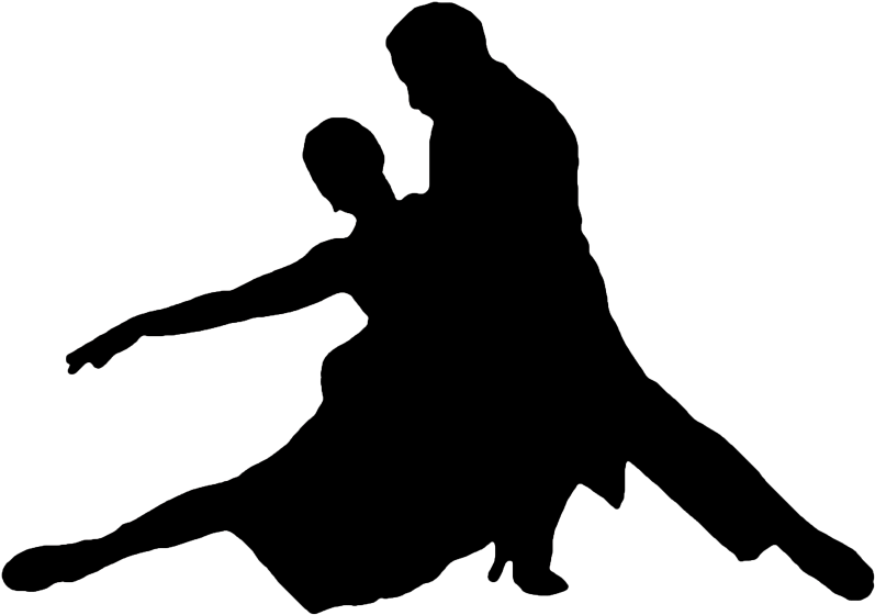Argentine Tango Silhouette - Star Wars Rey Silhouette (800x599), Png Download