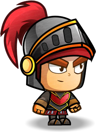 Red Knight Character Set - Cartoon Game Characters Png (600x500), Png Download