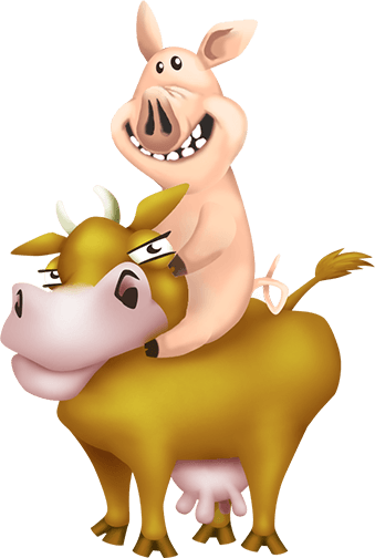 Hay Day Is The Farming Game Where You - Hay Day Pig (339x504), Png Download