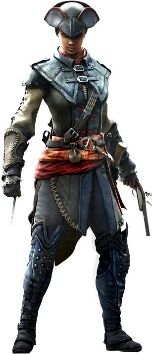 Assassin's Creed - Liberation - Aveline De Grandpré Render (330x725), Png Download
