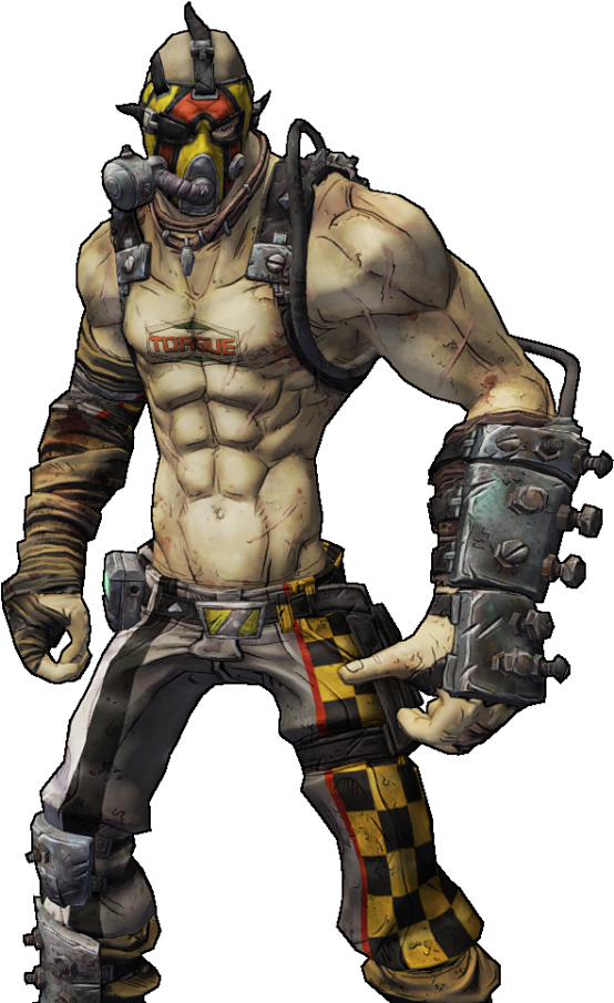 Can X Workout Really Get Me The Body Of X Character - Borderlands 2 Krieg Unmasked (586x920), Png Download