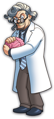 Go Mad Contest Entry For Dr - Mad Scientist Png Cartoon (350x400), Png Download