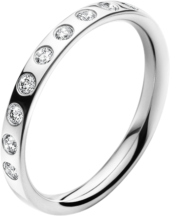 Georg Jensen Magic 18 Carat White Gold And Inset Diamond - Georg Jensen Magic Ring White Gold (600x600), Png Download