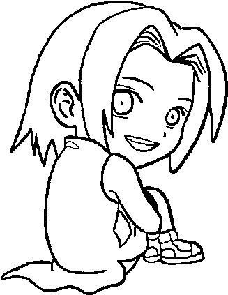 √ Sakura Haruno Coloring / Sakura Haruno Coloring Page 1 By Noari On