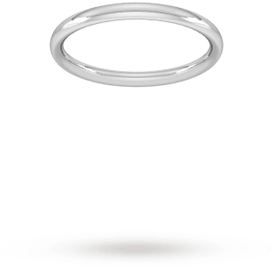 2mm Traditional Court Heavy Wedding Ring In 18 Car - Dyrberg/kern (350x350), Png Download