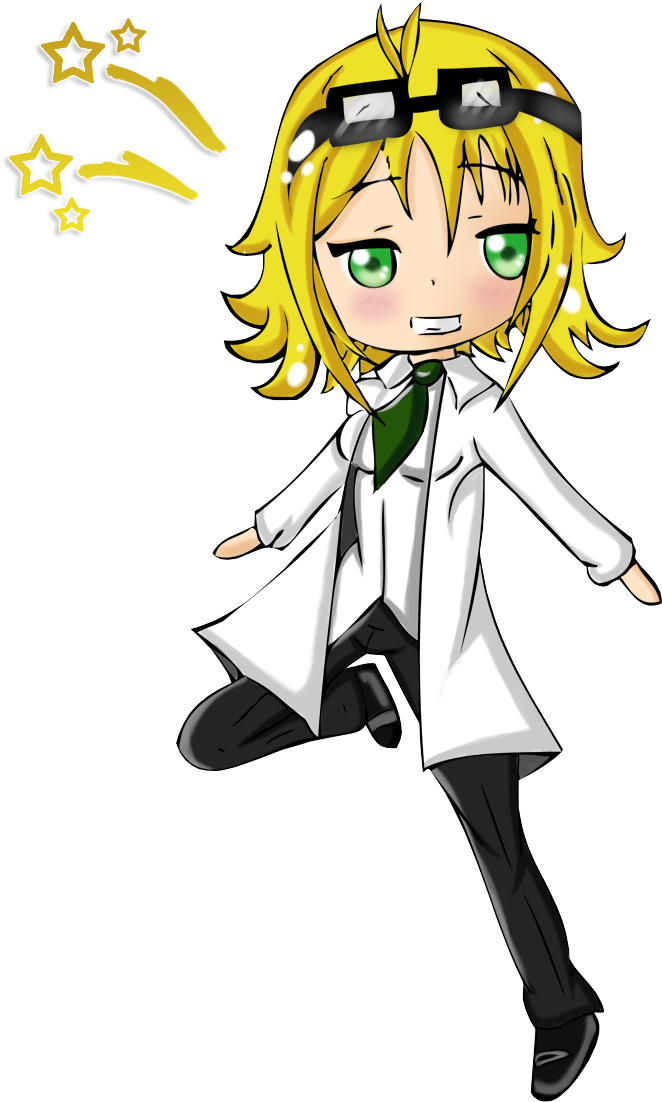 Com ] Sammy - Anime Scientist Drawing (1000x1294), Png Download