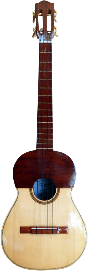 Cuatro Png - Acoustic Guitar (394x1181), Png Download
