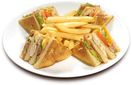 Schauen Sie Sich Unsere Speisekarte An Und Wählen Sie - Club Sandwich Png (463x333), Png Download