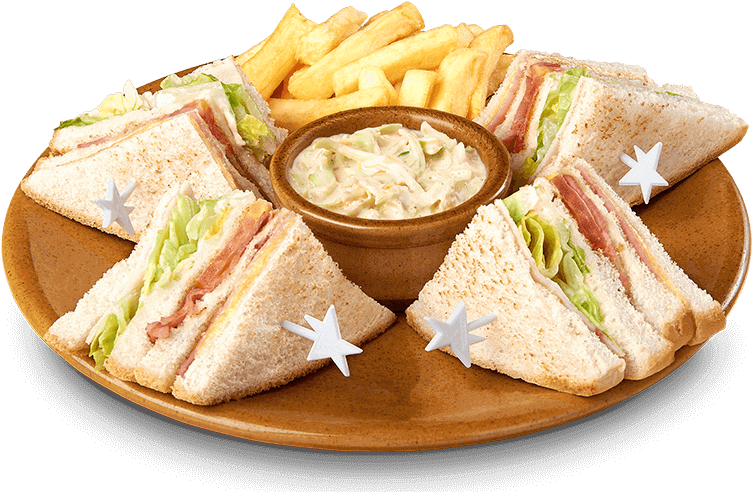 Cotton Club Sandwich - Club Sandwich Con Ensalada Rusa (1000x495), Png Download